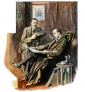 Sherlock Holmes et le Dr Watson par Sidney Paget via Wikimedia Commons