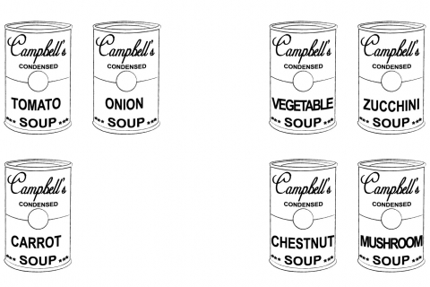 Campbell's Soups à partir d'Andy Warhol par N. Lebra