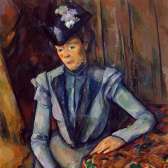 Dame en bleu de Paul Cézanne via Wikimedia Commons