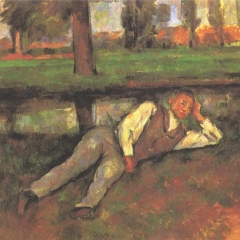 Jeune garçon se reposant de Paul Cézanne via Wikimedia Commons