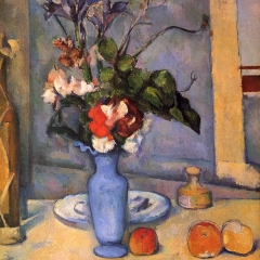 Nature morte avec vase bleu de Paul Cézanne via Wikimedia Commons