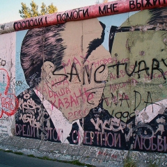 Sanctuary Berlin Wall via Wikimedia Commons