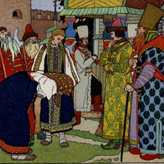 Vassilissa et le tsar par Ivan Bilibine via Wikimedia Commons