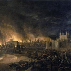 Le grand incendie de Londres via Wikimedia Commons 