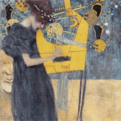 Muzik par Gustav Klimt via Wikimedia Commons