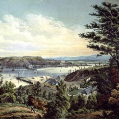 La villle de Québec par Cornelius Krieghoff en 1862 via Wikimedia Commons