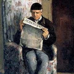 Louis Auguste Cézanne par Paul Cézanne via Wikimedia Commons