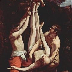 La cruxifiction de Saint-Pierre par Guido Reni via Wikimedia Commons