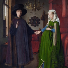 Les époux Arnolfini de Jan Van Eyck via Wikimedia Commons (National Gallery Londres)