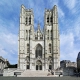 La catédrale des Saints Michel et Gudule par Donaldytong via Wikimedia Commons