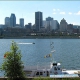 Montréal l'été depuis le Parc Jean Drapeau via Wikimedia Commons